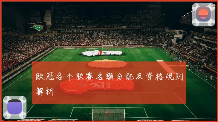 欧冠各个联赛名额分配及资格规则解析
